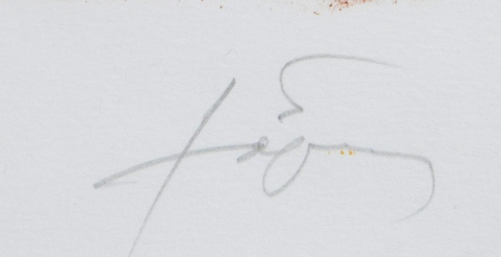 Antoni Tàpies, color lithograph signed and no. HC. Edited by Maeght Paris.