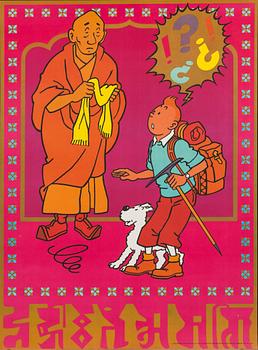 AFFISCHER, 4 st, Tintin, Inspiration AB, Stockholm, 1970.