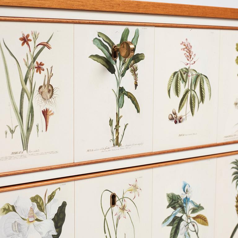 Josef Frank, a mahogany chest of drawers 'Florabyrå Linné', Svenskt Tenn, Sweden 2007, model 1050, jubilee ed. 43/50.