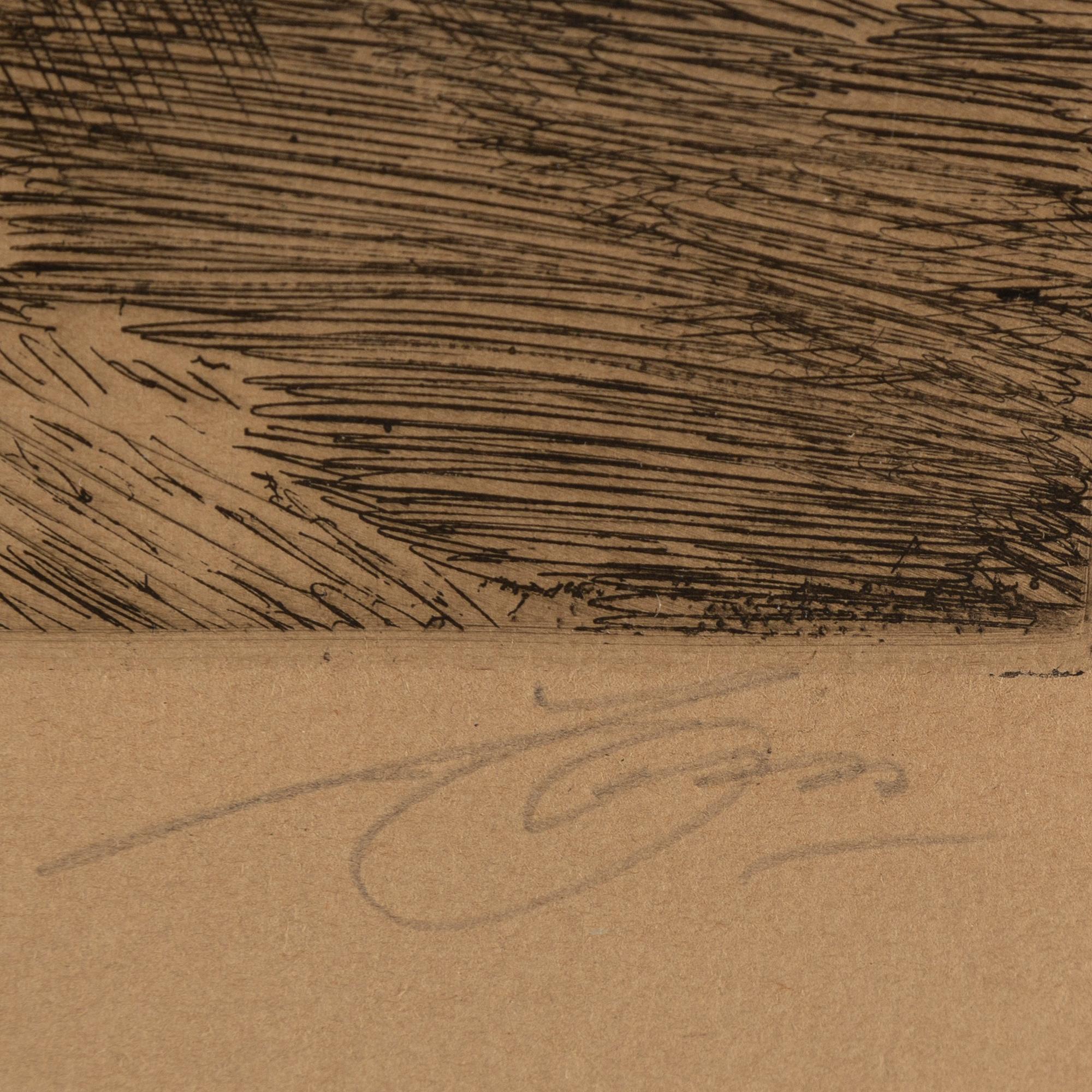 ANDERS ZORN, etching, state III of III, 1917, signed in pencil.