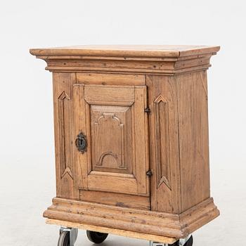 A 19th century oak wall cabinet.