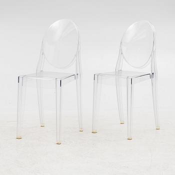 Philippe Starck, stolar, ett par, "Victoria Ghost", Kartell.