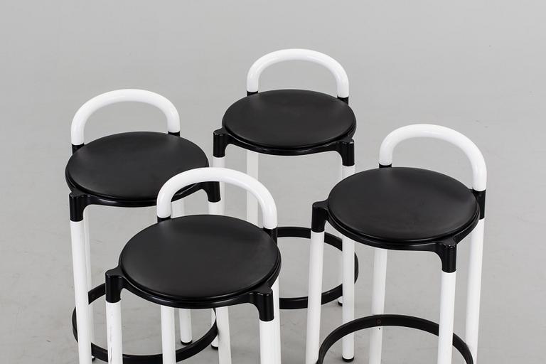 BARSTOLAR, 4 st, Anna Castelli-Ferrieri för Kartell.