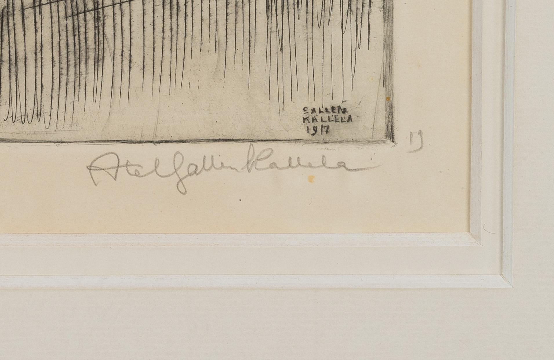 AKSELI GALLEN-KALLELA, "PROFESSOR MATTI ÄYRÄPÄÄ OCH TANDLÄKARE AVELLAN" 1917.