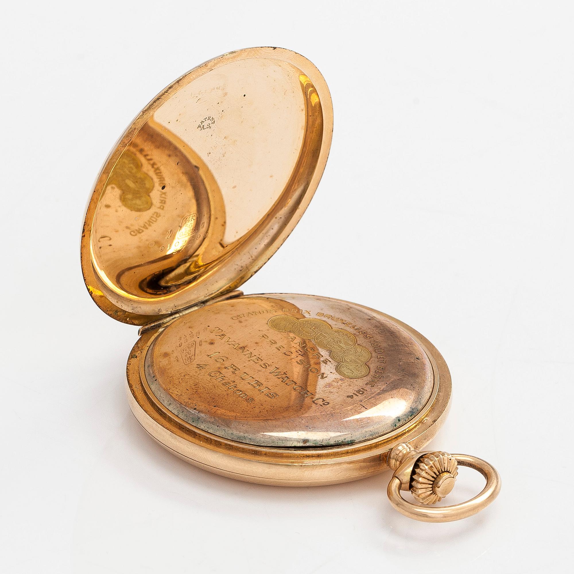 Tavannes Watch Co, fickur, savonett, 55,5 mm.