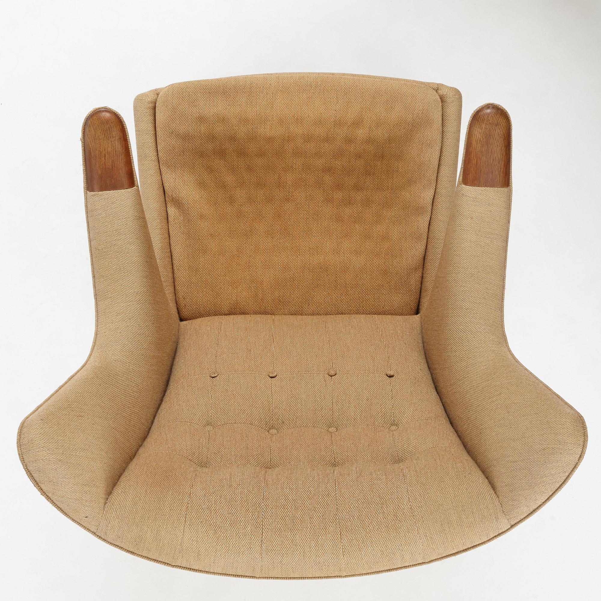Hans J. Wegner, fåtöljer, ett par, "Bamse /Papa Bear", AP-stolen, Danmark, 1950-60-tal.