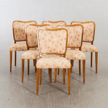 A 1950/60's dining table and chairs.