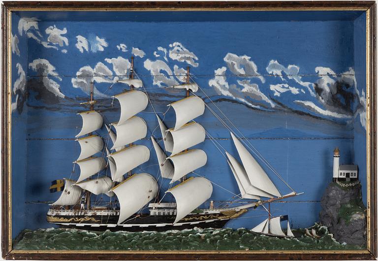 Diorama, omkring 1900.