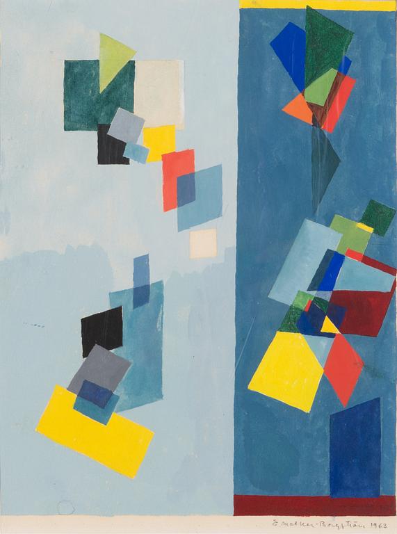 Ernst Mether-Borgström, "Blue composition".