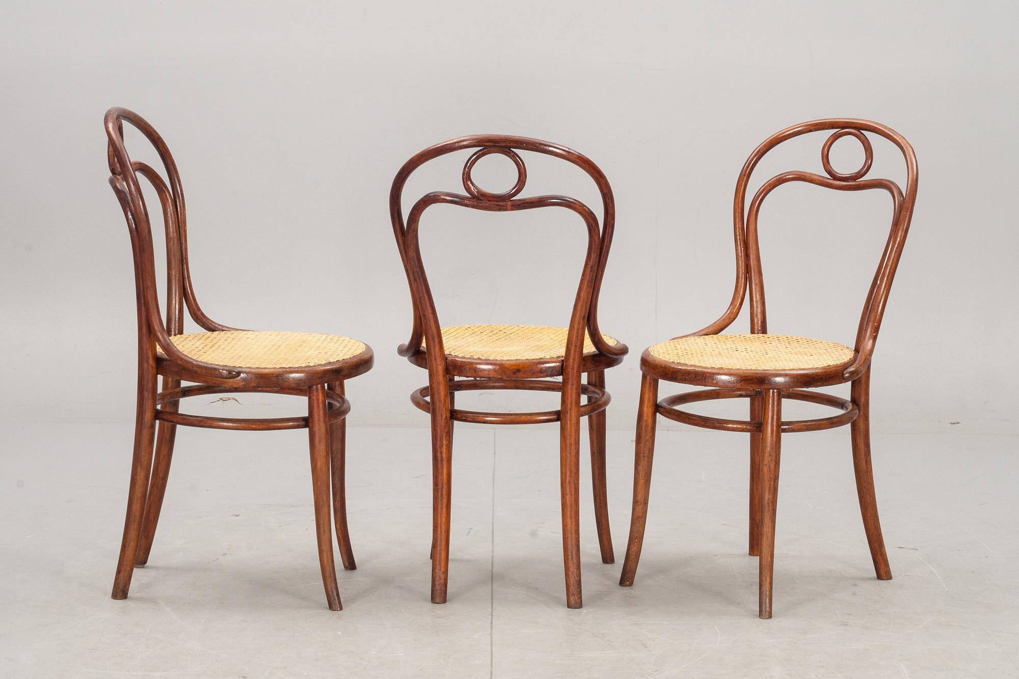 STOLAR, 3 st, Thonet, 1900-talets början.