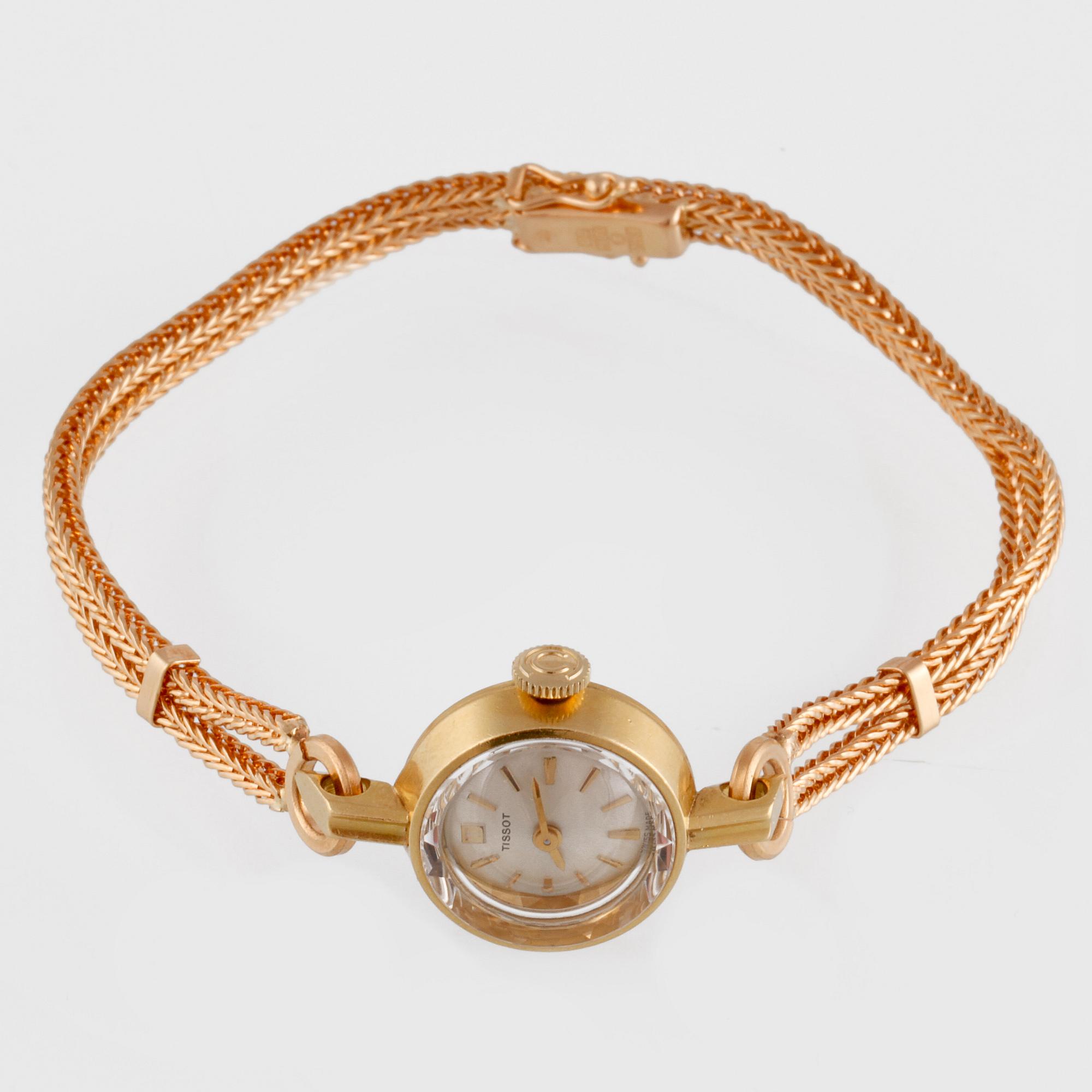 ARMBANDSUR, Tissot, 18K guld, vikt 18g.