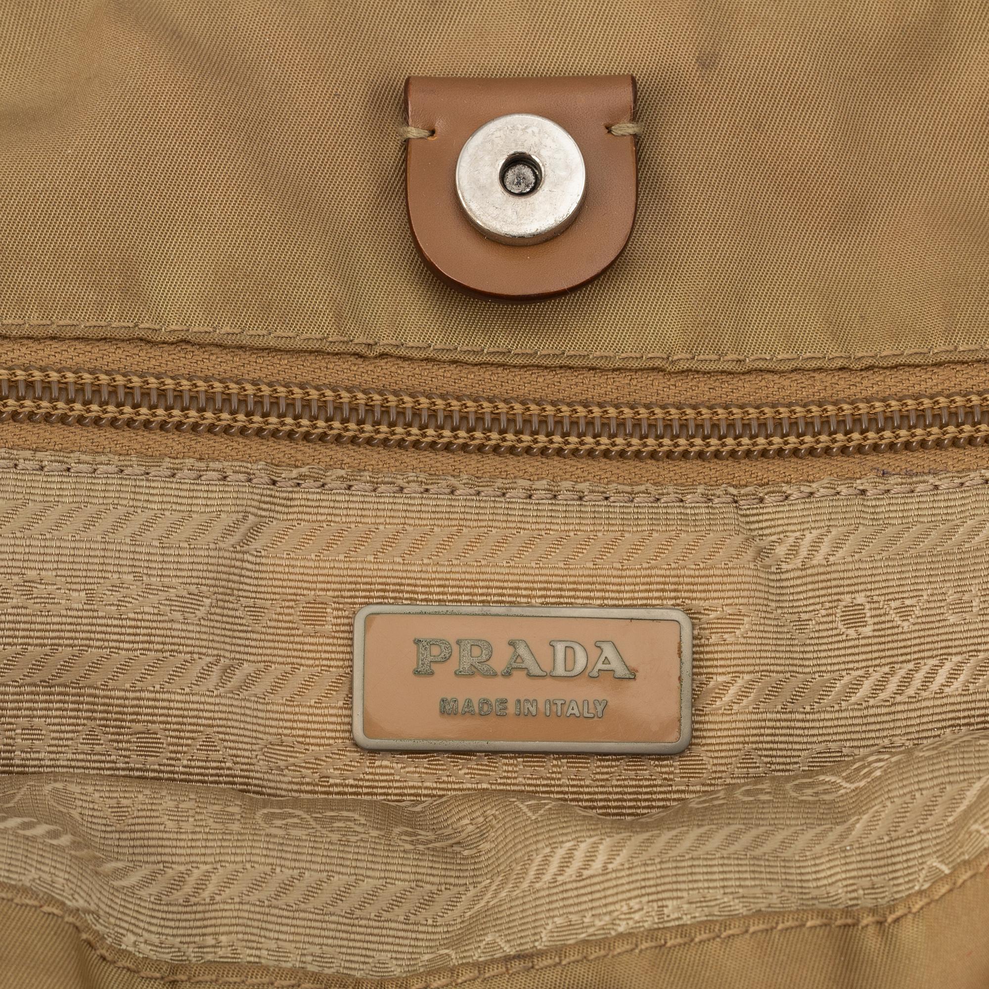 Prada, a nylon handbag.