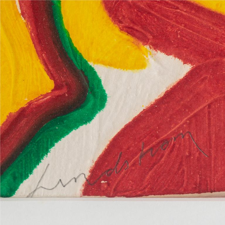 BENGT LINDSTRÖM, carborundum etching, signed 26/99.