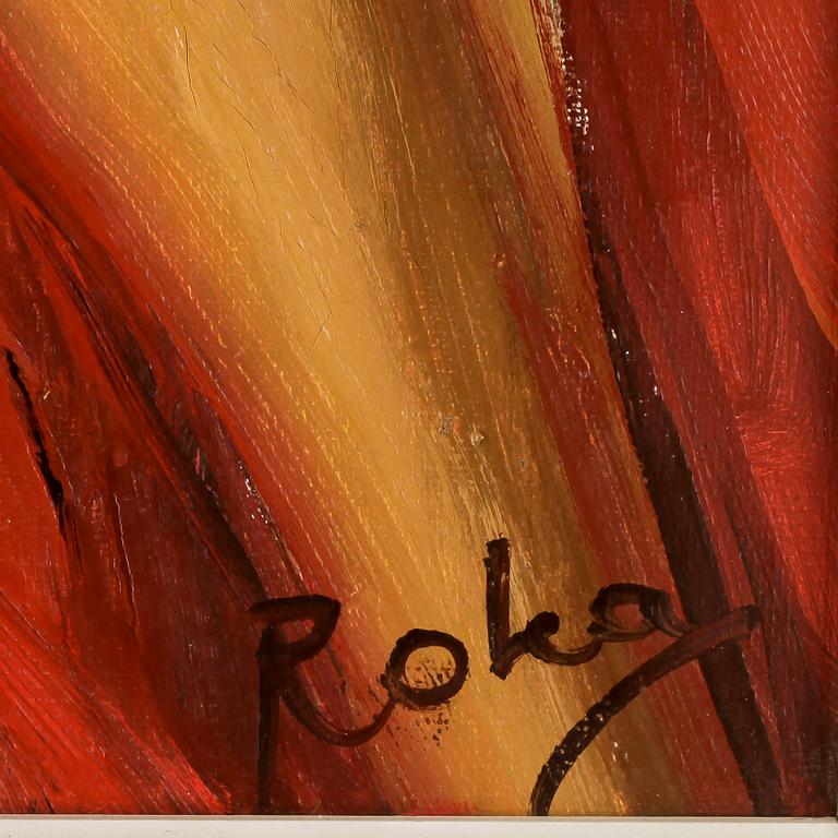 CHARLES ROKA, olja på duk, signerad.