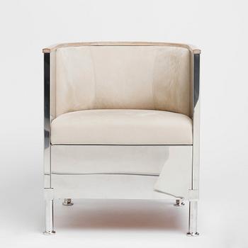 Mats Theselius, an 'Inox' armchair, ed. 1/199, for Källemo, Sweden post 2015.