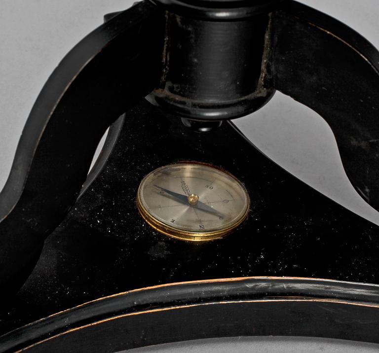 JORDGLOB MED KOMPASS, IC Hasselgren, Stockholm, 1800-talets första hälft.