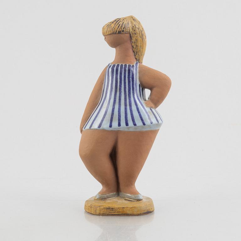 Lisa Larson, figurin, stengods, "Dora" ur serien "ABC-flickorna", Gustavsberg.