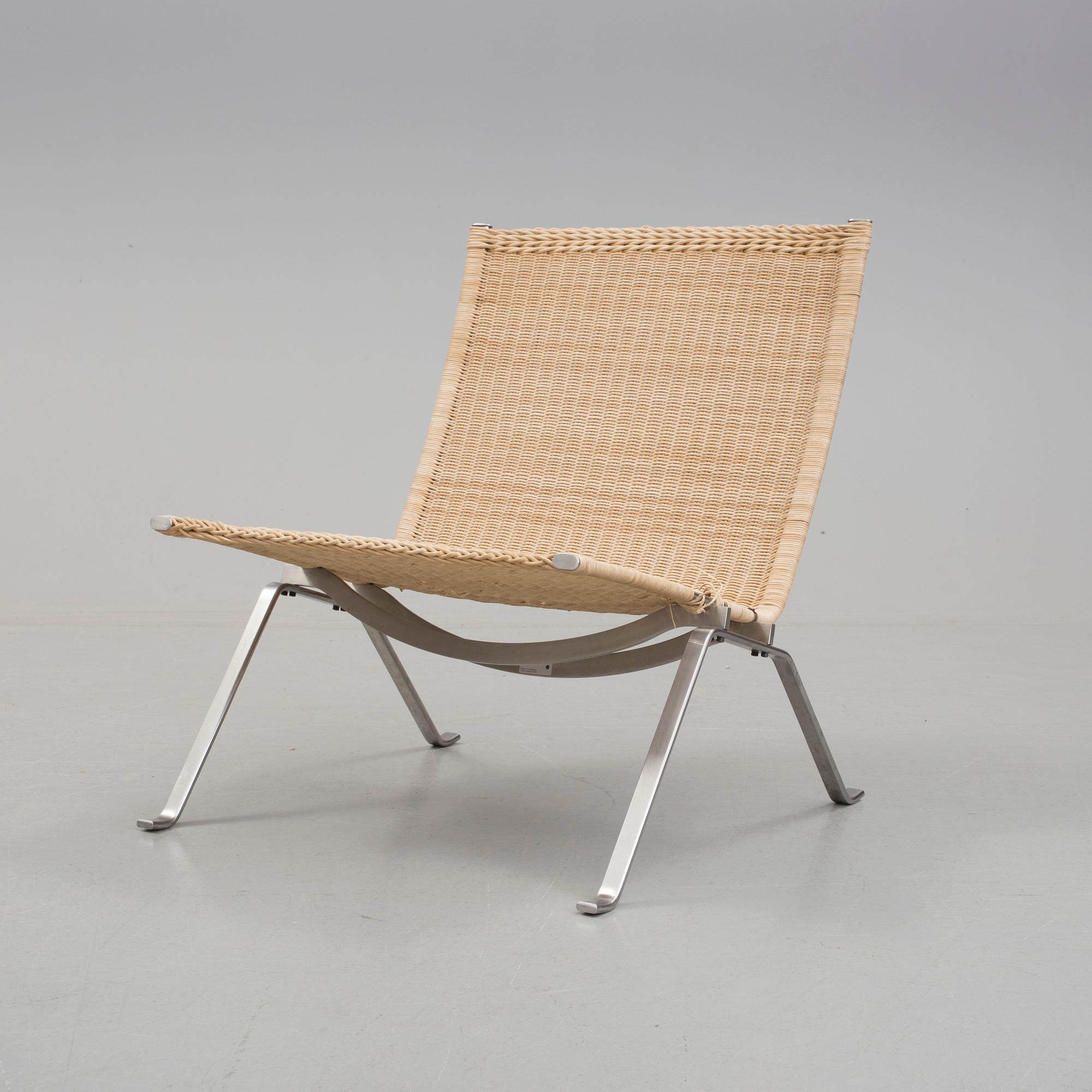 FÅTÖLJ, "PK-22", Poul Kjaerholm, Fritz Hansen 2000.
