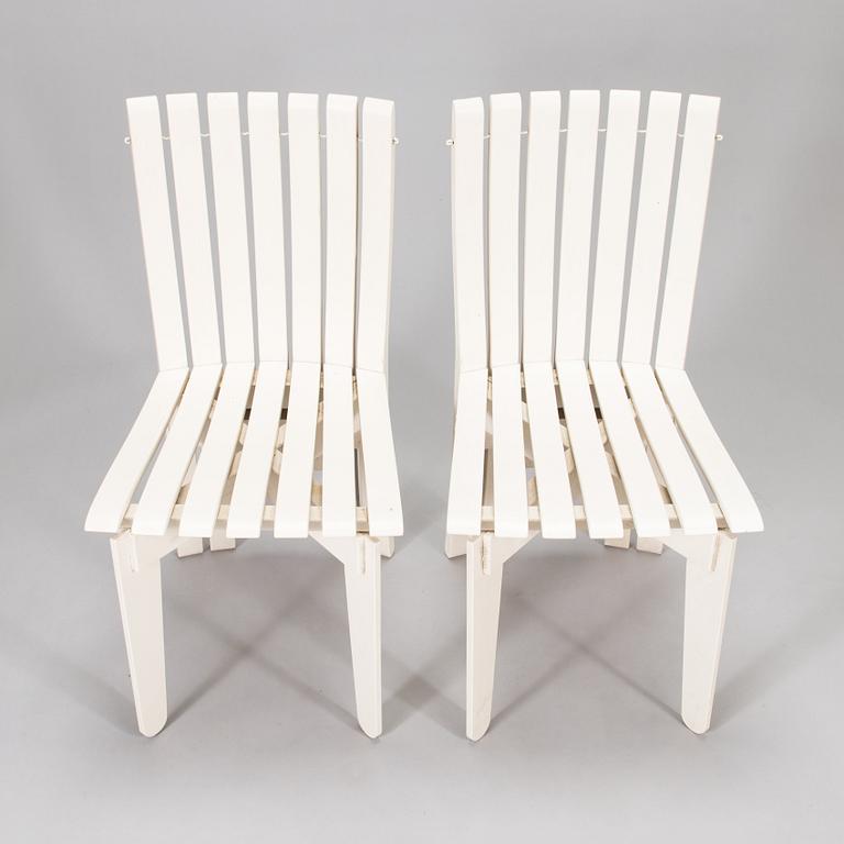 Alvar Aalto, A five-piece 'Aurinko' (Sun-series) garden furniture suite for Artek 2006.