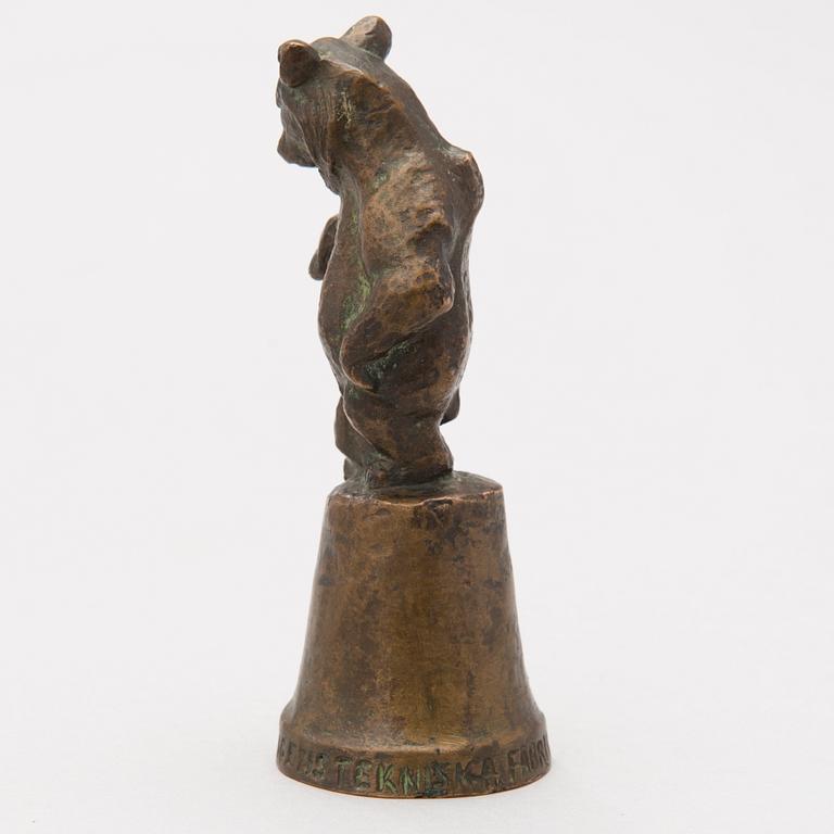 JUSSI MÄNTYNEN, bronze, signed -55.