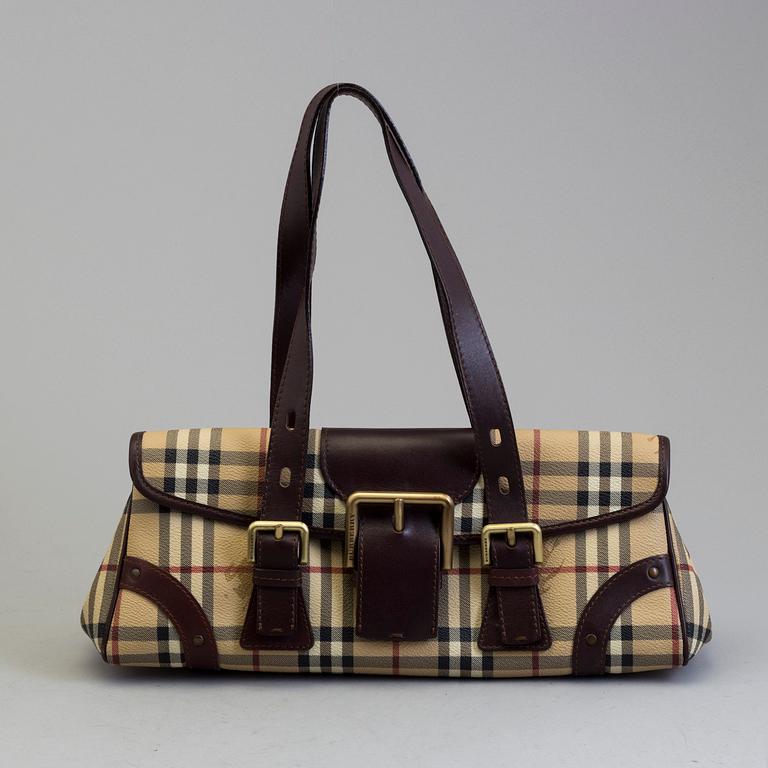 BURBERRY, an 'Ecordelia' vinyl handbag.