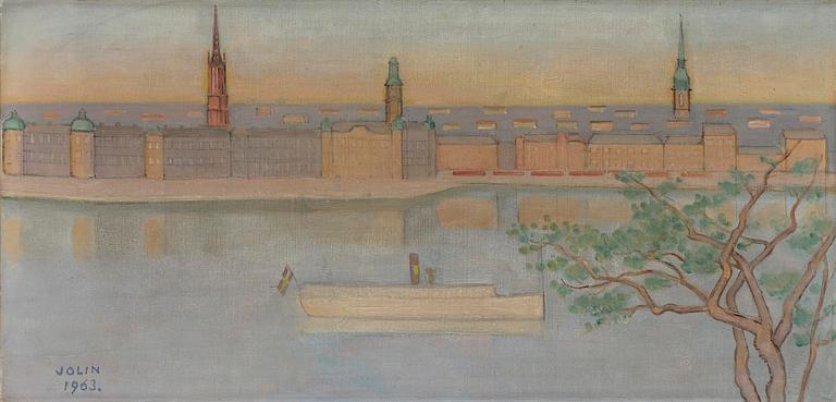 Einar Jolin, View over Riddarholmen and Gamla Stan, Stockholm.