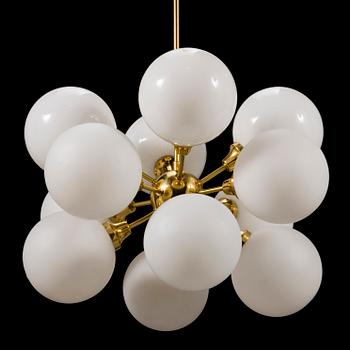 A Sputnik-model ceiling light from the latter half of the 20th century.