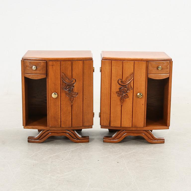 Nightstands, a pair, 20th century.