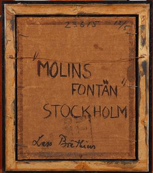 BOËTHIUS, LARS. Olja på pannå, sign.