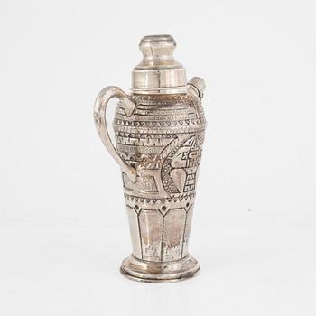 Shaker, silver, Sydamerika, 1900-talets första hälft/mitt.