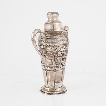 A silver shaker, South America, first half/mid 20th century.