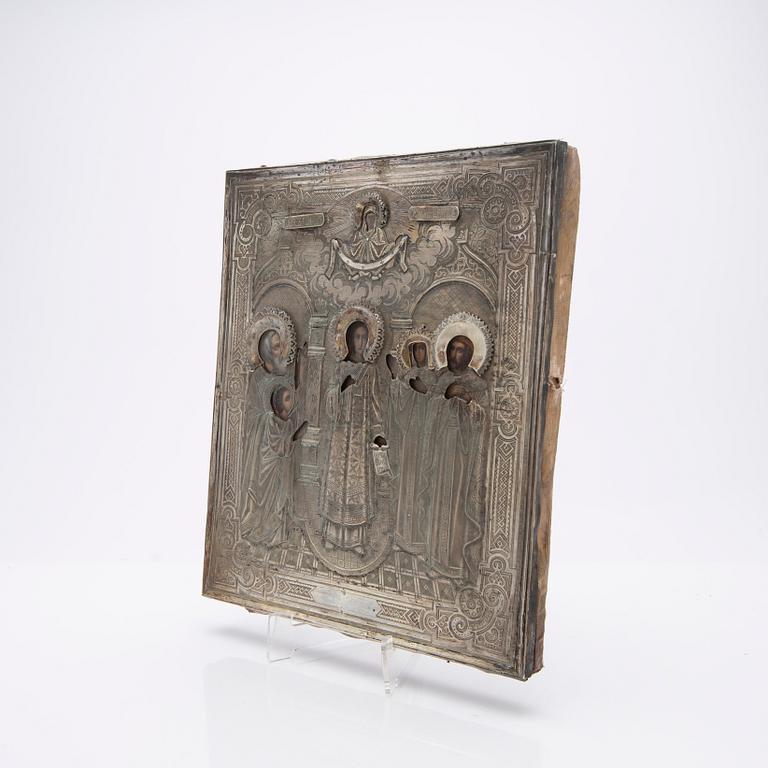 Icon, silver, Moscow, Russia, 1895.