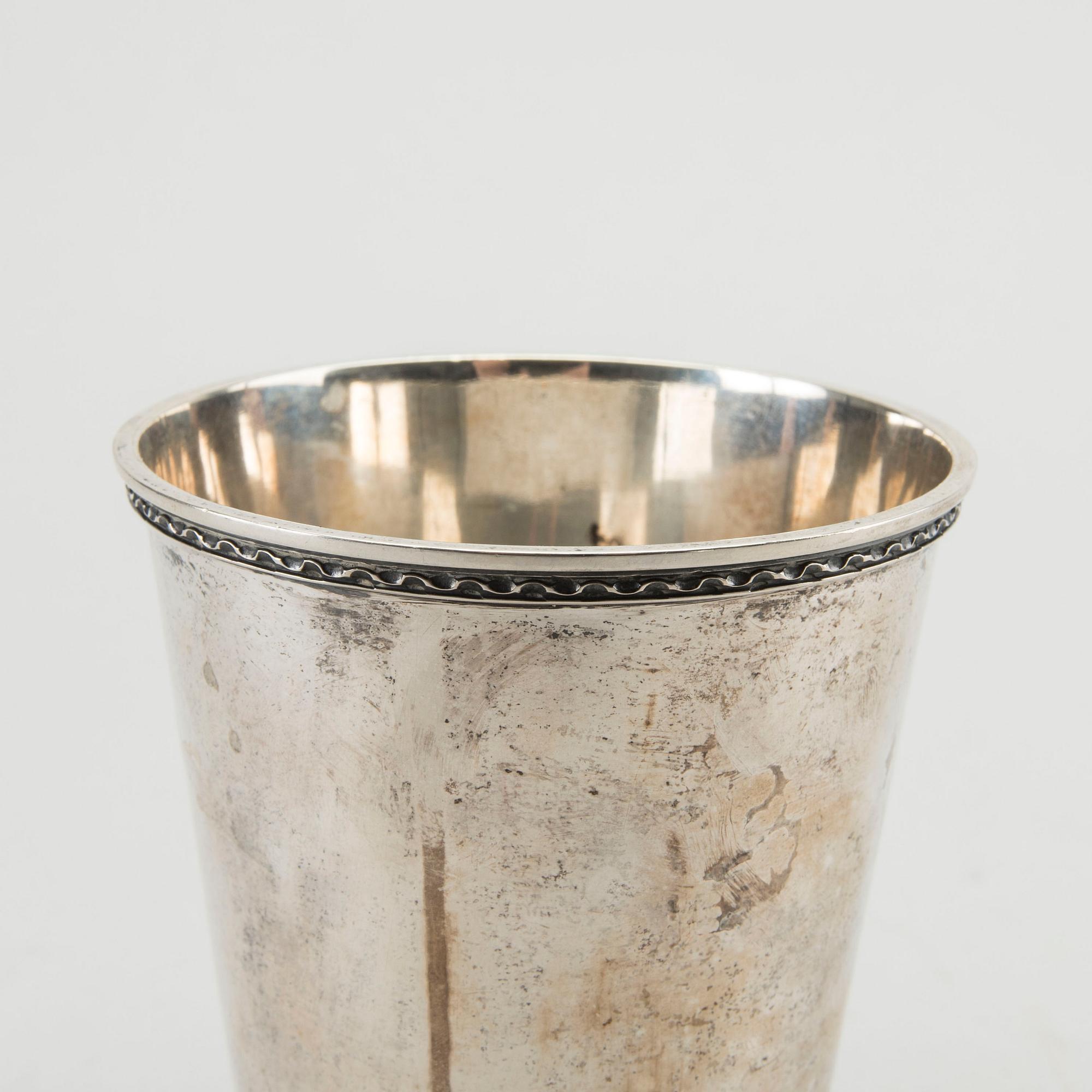 ERIC RÅSTRÖM, silver, bägare,  CGR, Stockholm 1947.