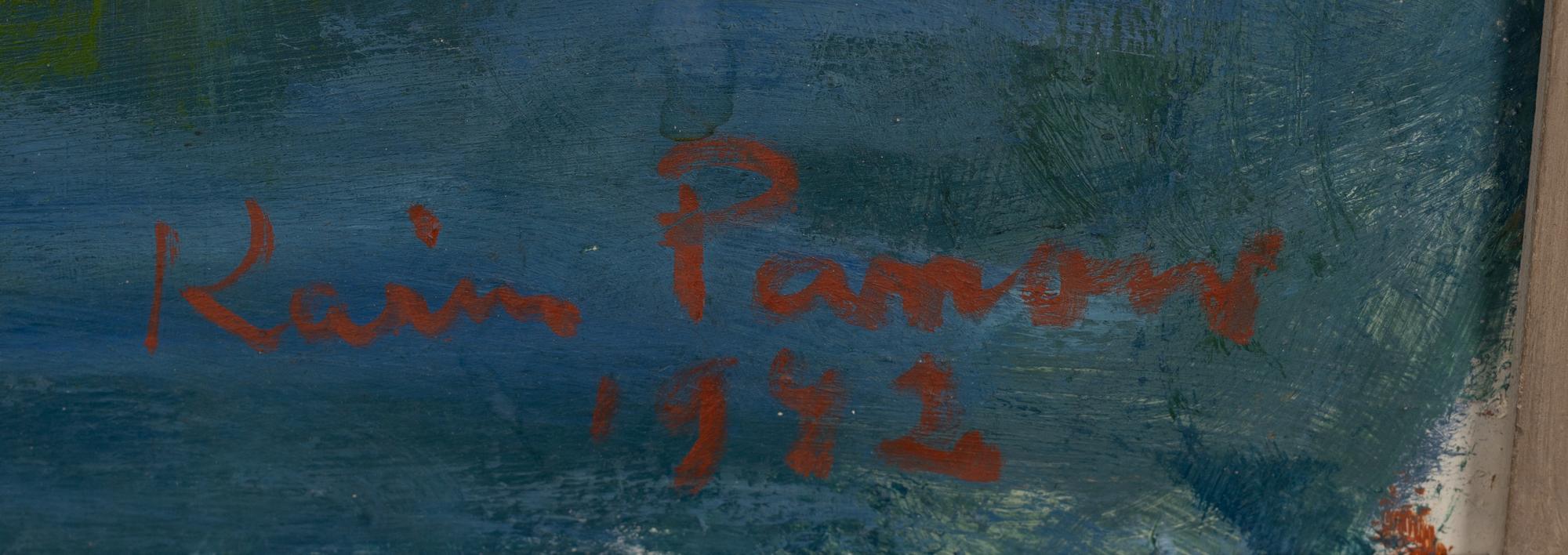 Karin Parrow, White house in a lush landscape.