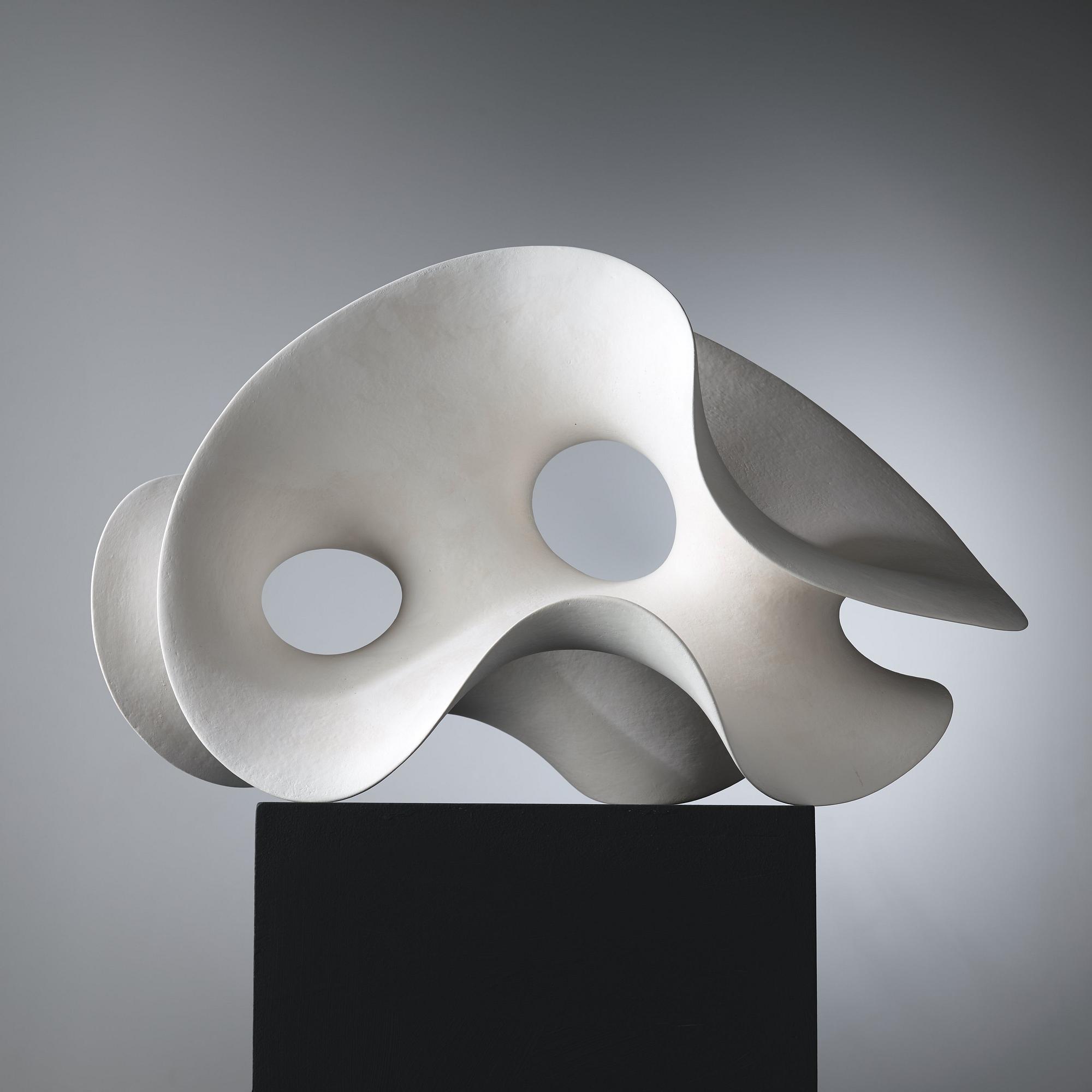 Eva Hild, an engobed stoneware sculpture "Loop 319", Sparsör Sweden 2005.