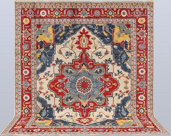 A carpet, Kazak design, approx. 294 x 244 cm.