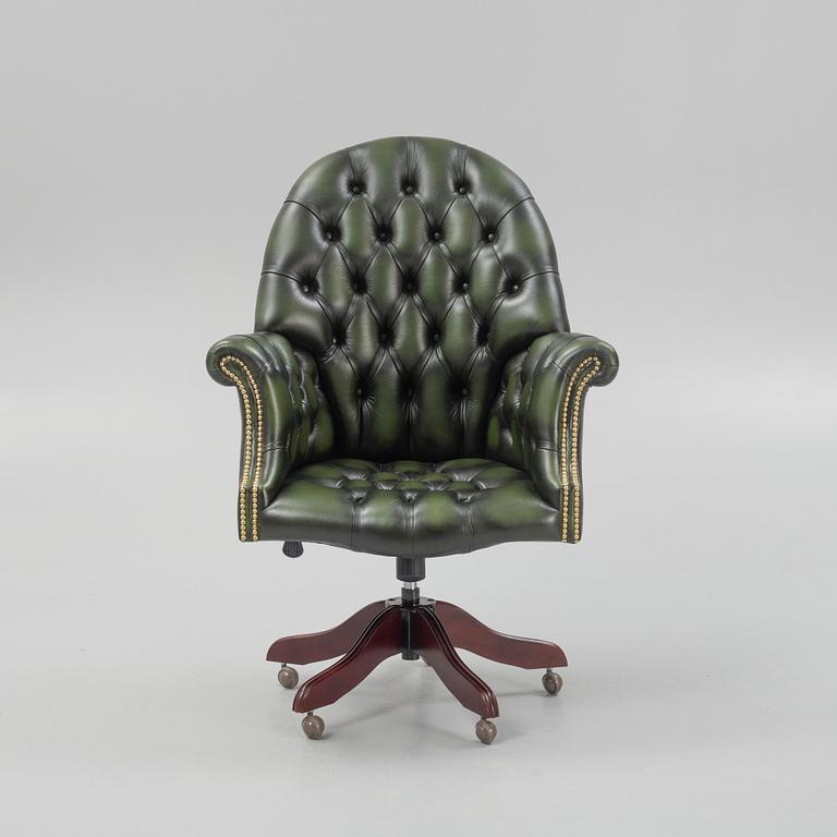A Chesterfield Sofa Company desk chair, England, contemporary.