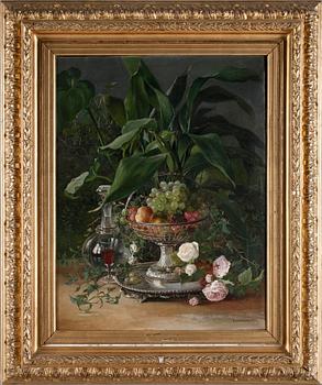 JOSEFINA HOLMLUND, olja på duk, signerad och daterad 1881.
