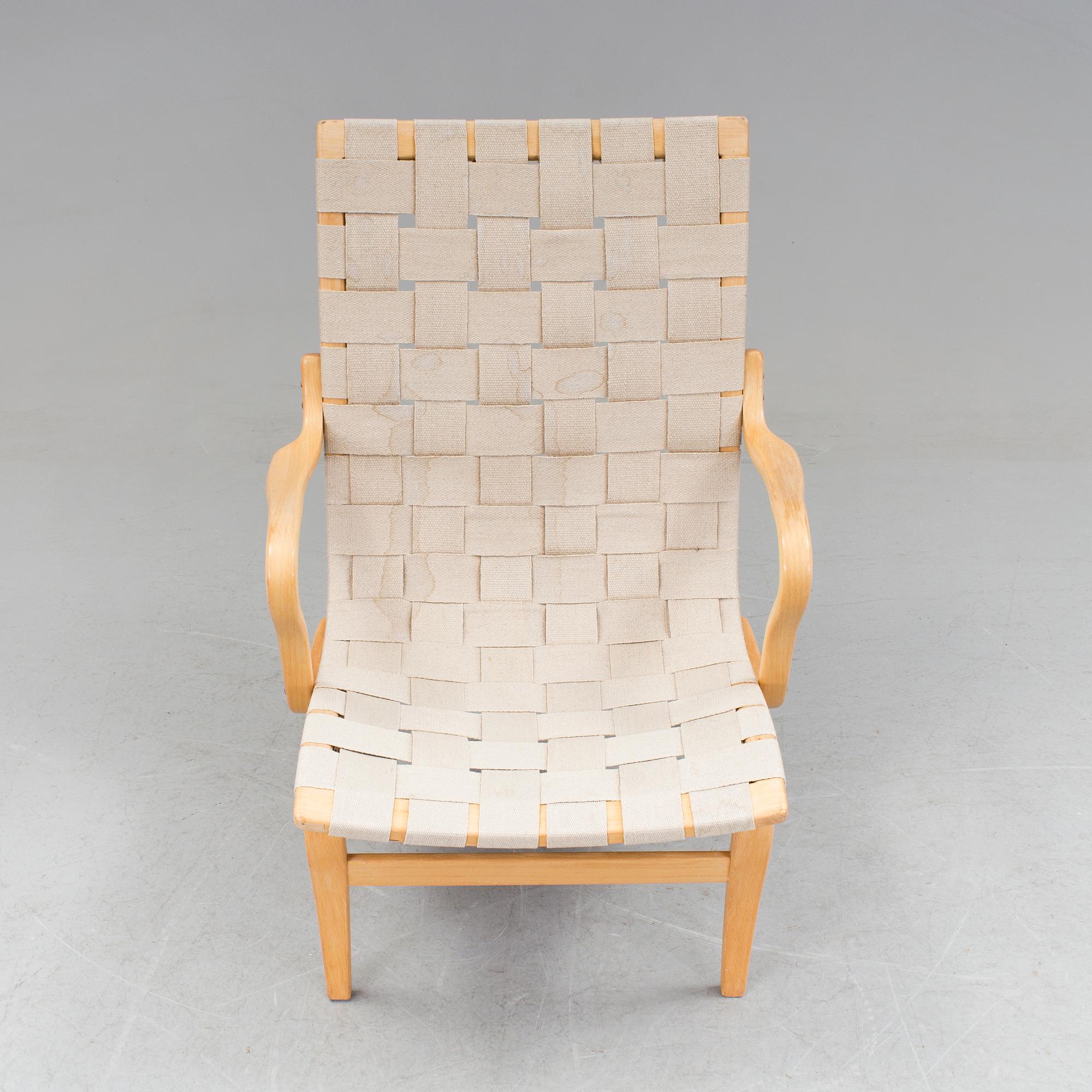 BRUNO MATHSSON, fåtölj, "Eva", Firma Karl Mathsson, 1969.