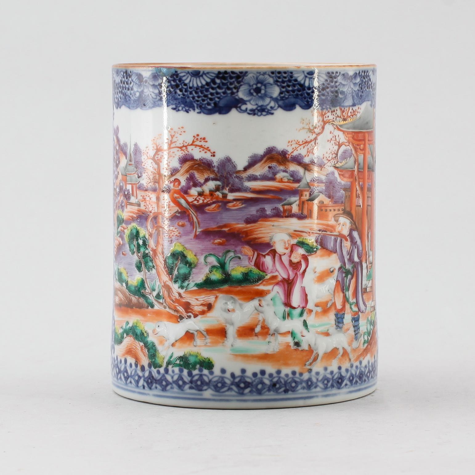 MUGG, porslin, Kina, Qianlong 1736-1795.