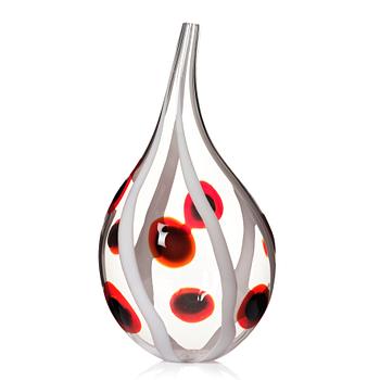 Ann Wåhlström, a glass vase, "Bulb XIII", Tacoma glass studio, Seattle, USA, 2006.