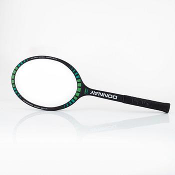 Tennis racket, Signed by Björn Borg. Donnay, specially customized Fiber Pro, 1982/83.