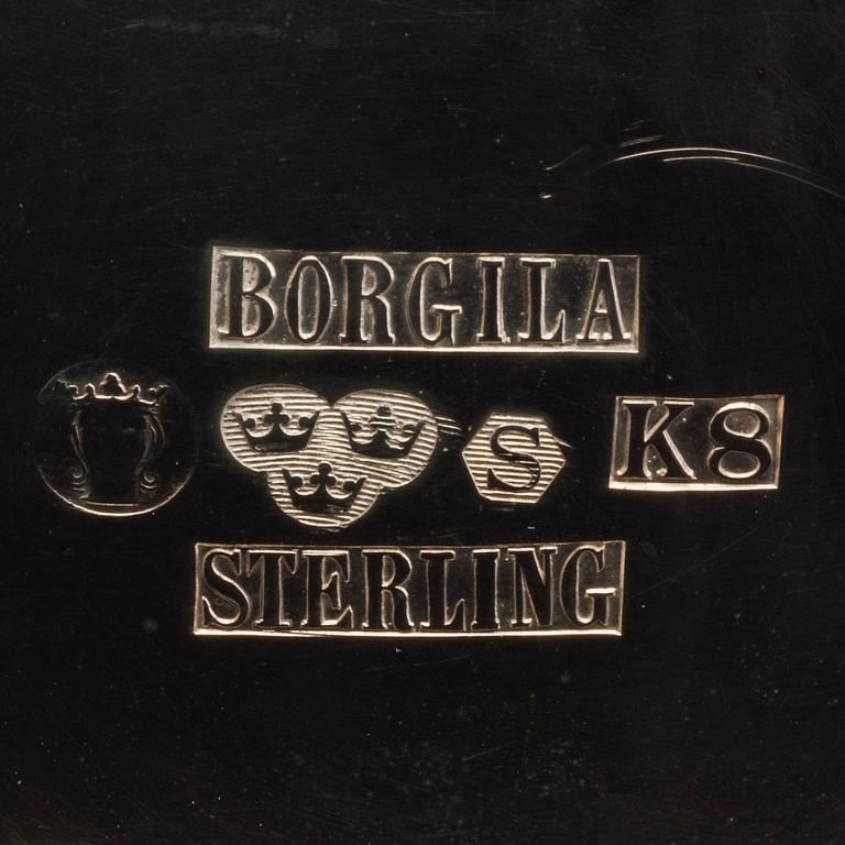 BORGILA KAFFESERVIS, 3 delar, Sterling, Stockholm. 1936 Formgivare Erik Flemming.