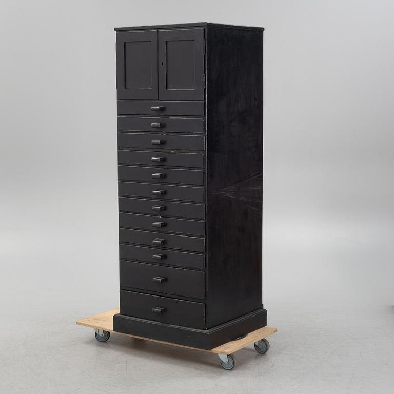 Filing cabinet, first half of the 20th century.