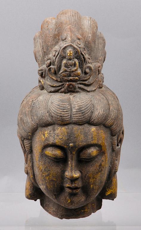 SKULPTUR, järn, Kina, 1900/2000-tal.