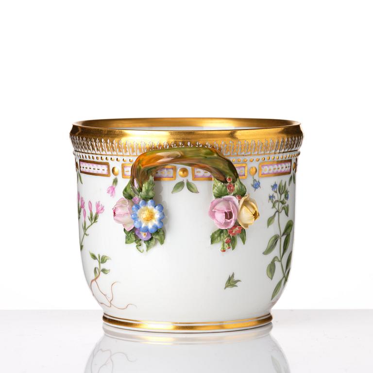 A Royal Copenhagen 'Flora Danica' wine cooler/flower pot, Denmark, 20th Century.