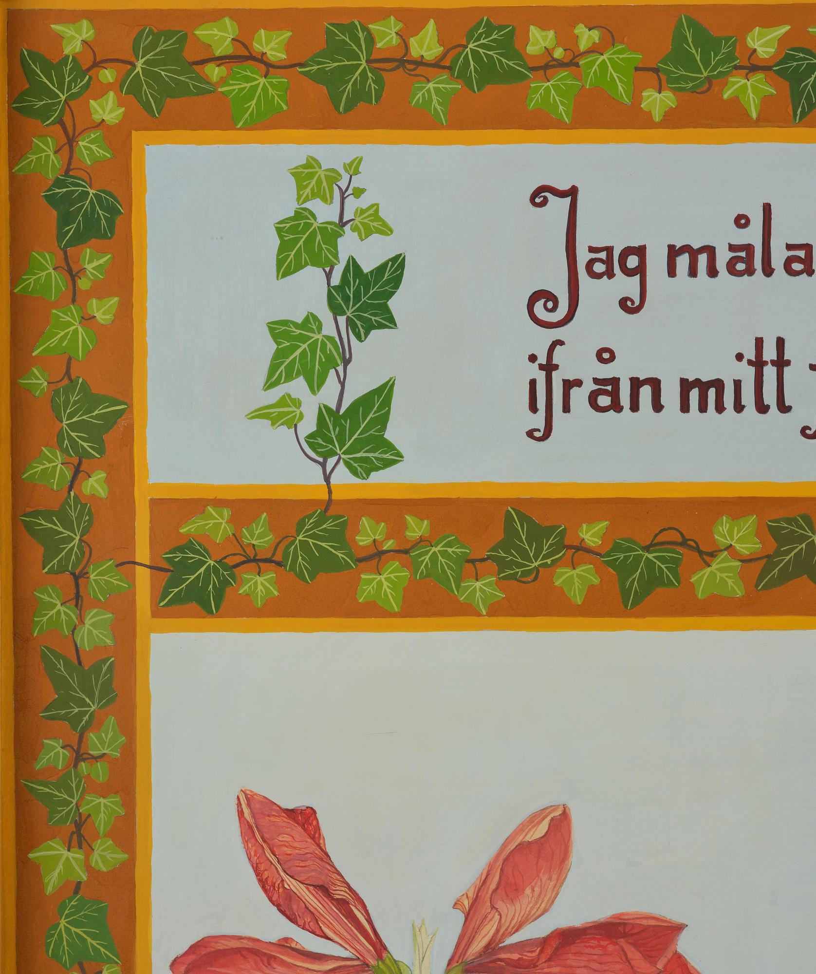 Stina Sunesson, "Jag målar vintern" (I paint the winter).