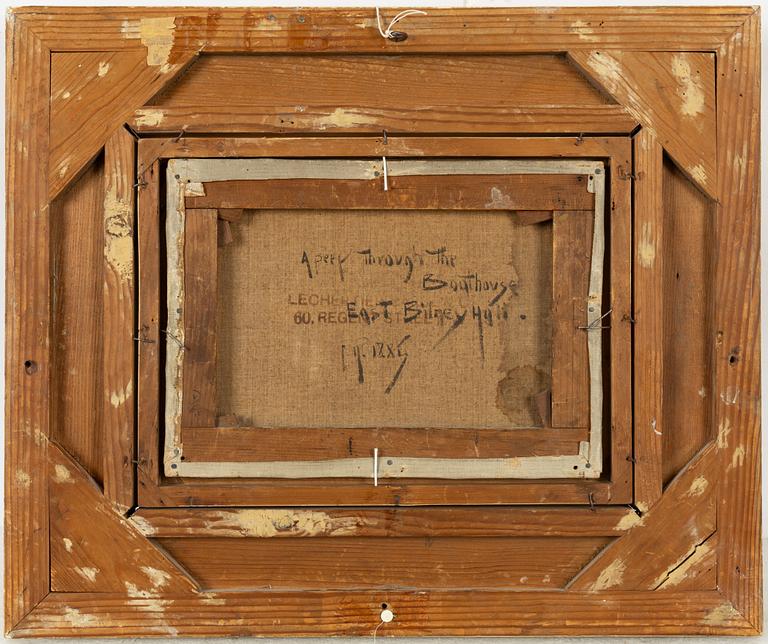 Cecil Mendelssohn Round, "A Peak Through The Boathouse East Bilney Hall".