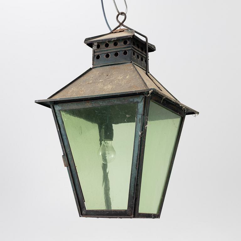 Ceiling lamp, folk art, 19th century.