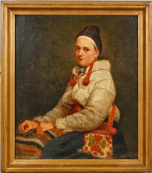 JOHAN FREDRIK HÖCKERT, tillskriven, olja på duk, otydligt signerad.